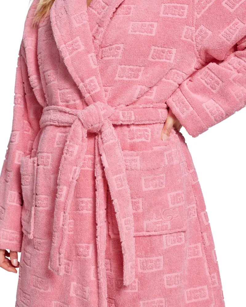 1152746 Macaron UGGBlock Jacquard Lenore Terry Robe