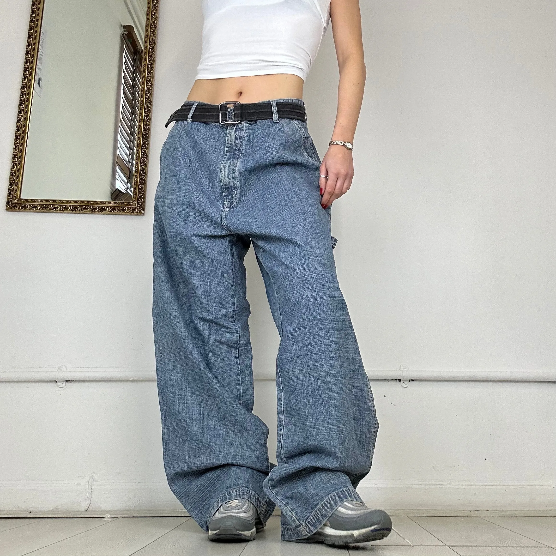 90's baggy jeans by timberland