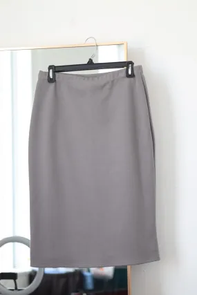 Ada Faye 31" Pencil Skirt - Gray (Extended)