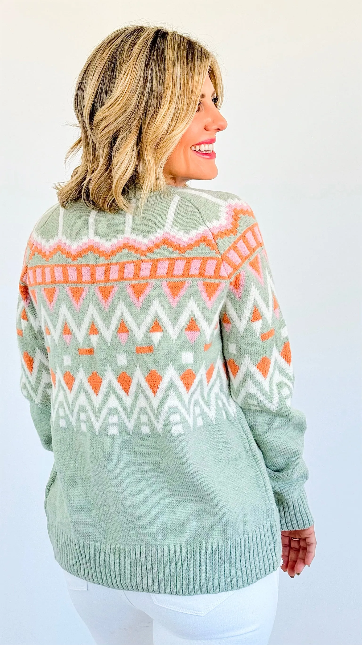 Alpine Glow Buttoned Cardigan