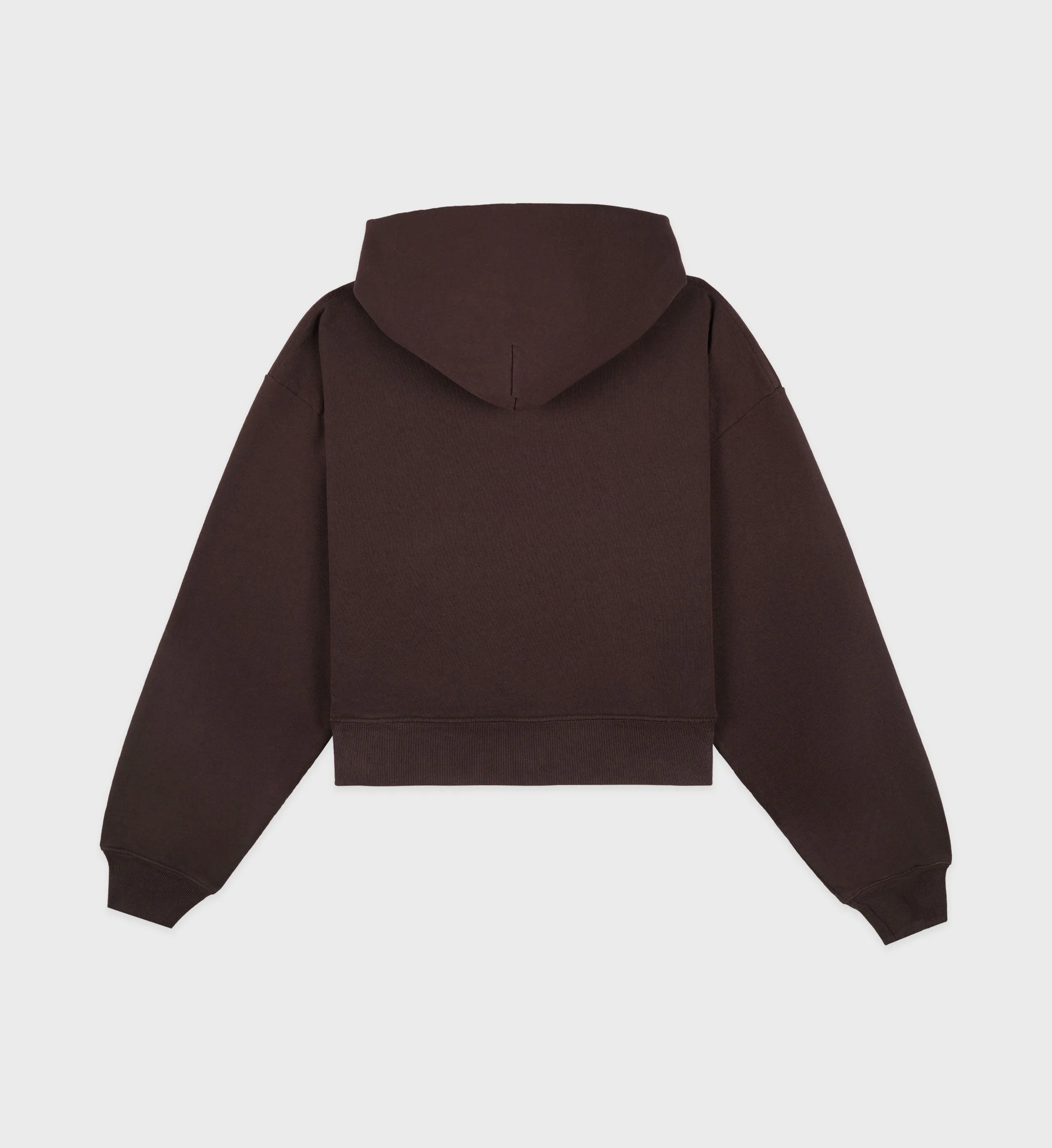 Athletic Club Cropped Hoodie - Chocolate