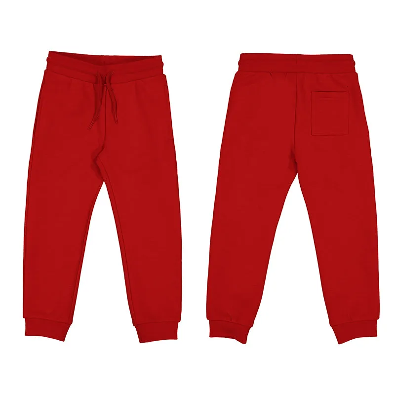 Basic Cuffed Fleece Pant-Mars