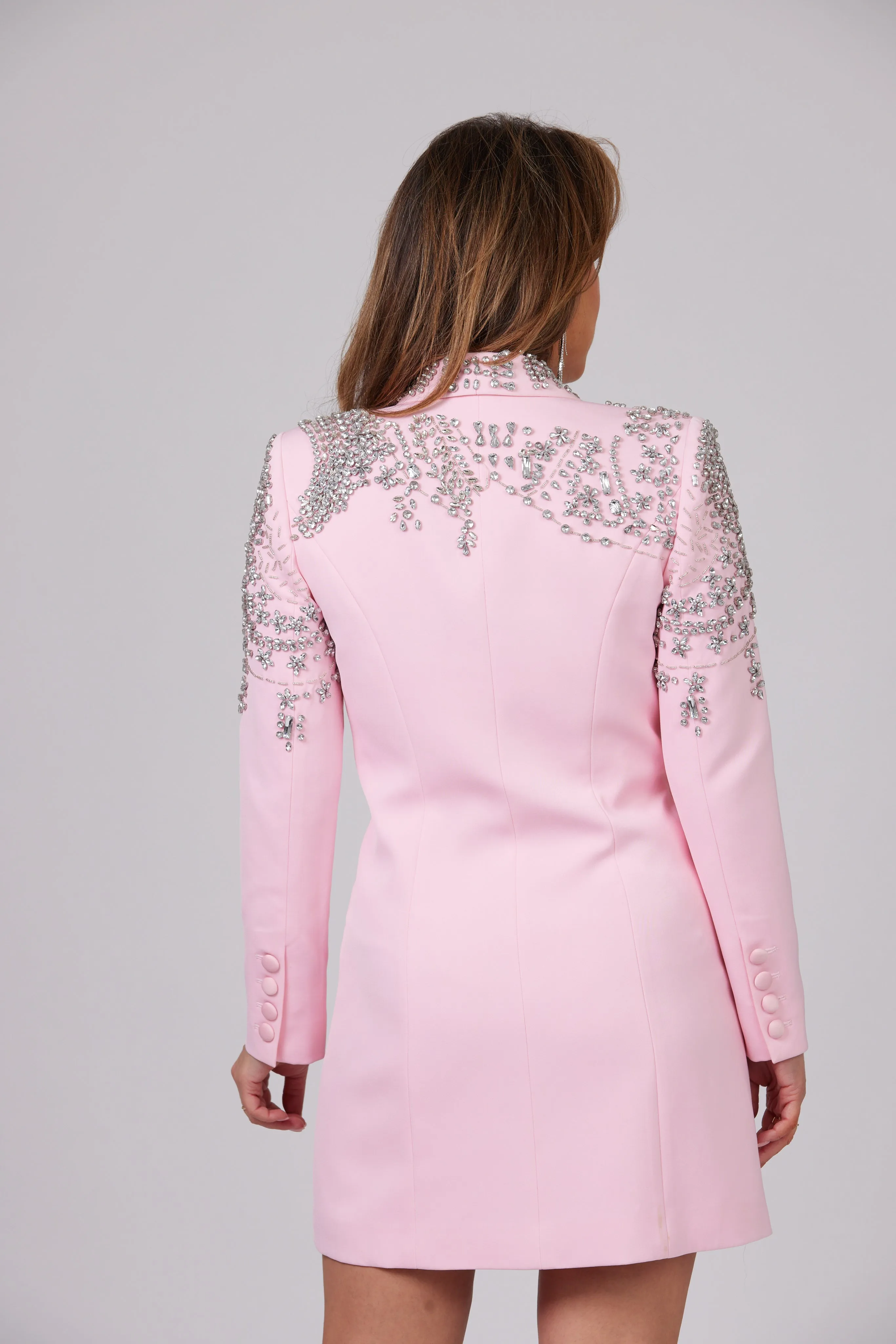 BELLA CRYSTAL EMBELLISHED BLAZER DRESS / LIMITED EDITION