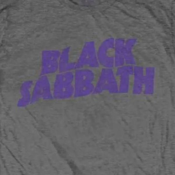 Black Sabbath Kids Charcoal T-Shirt - Black Sabbath Purple Logo