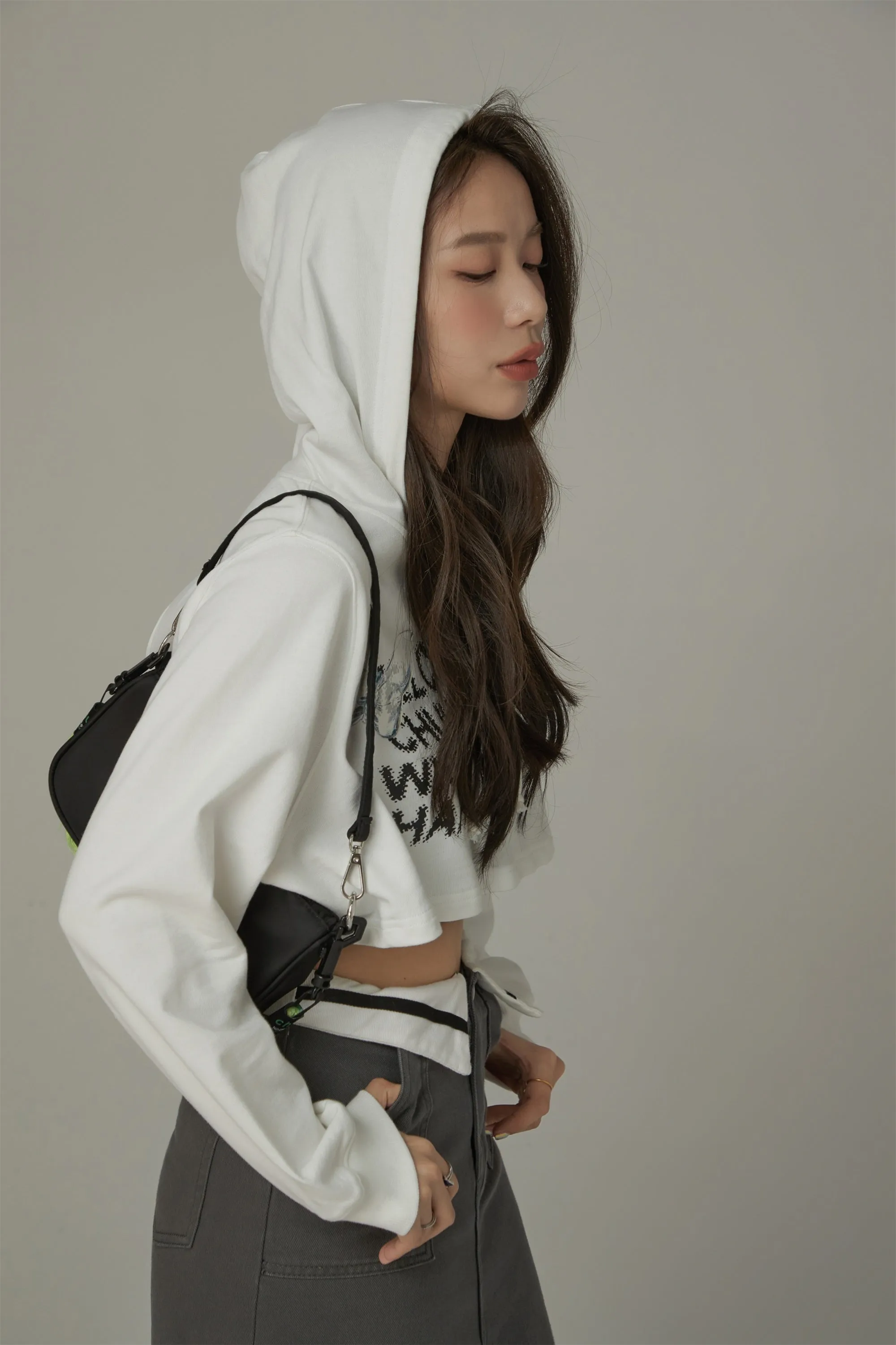 Butterfly Cropped Hoodie