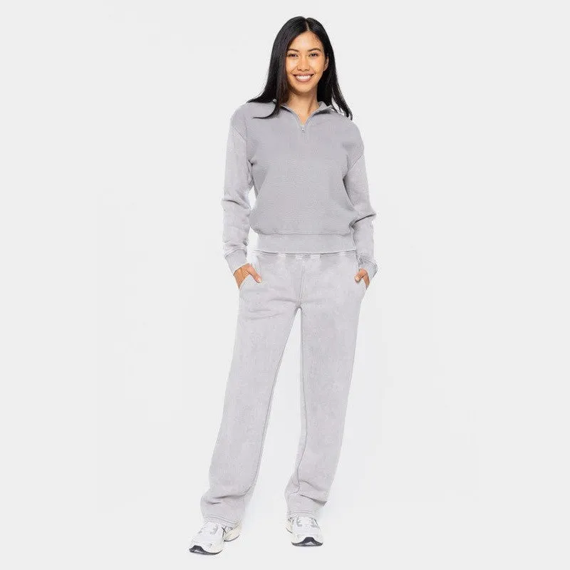 Chlling Out Elastic Waist Fleece Pants