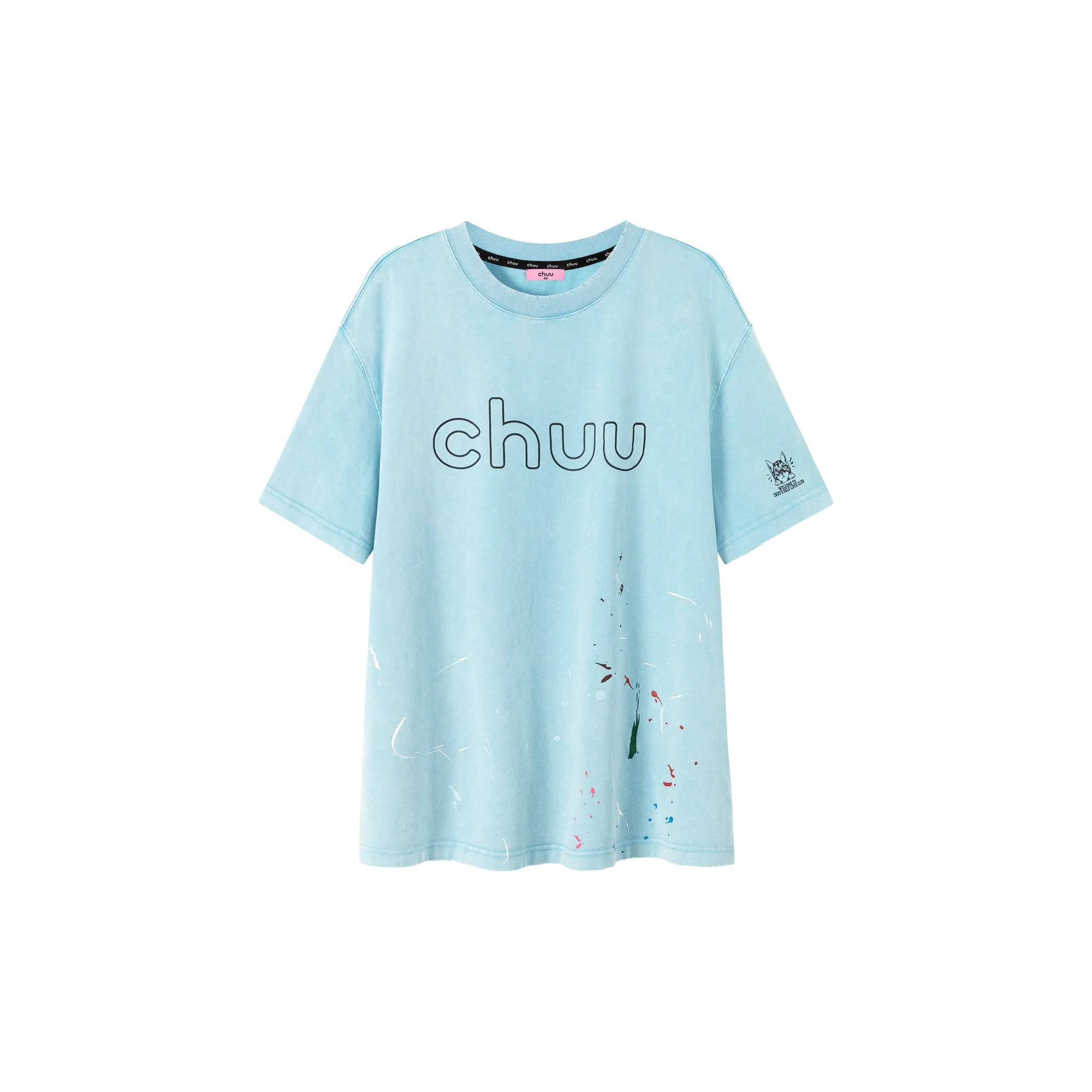 Chuu Logo Cotton Loose Fit T-Shirt