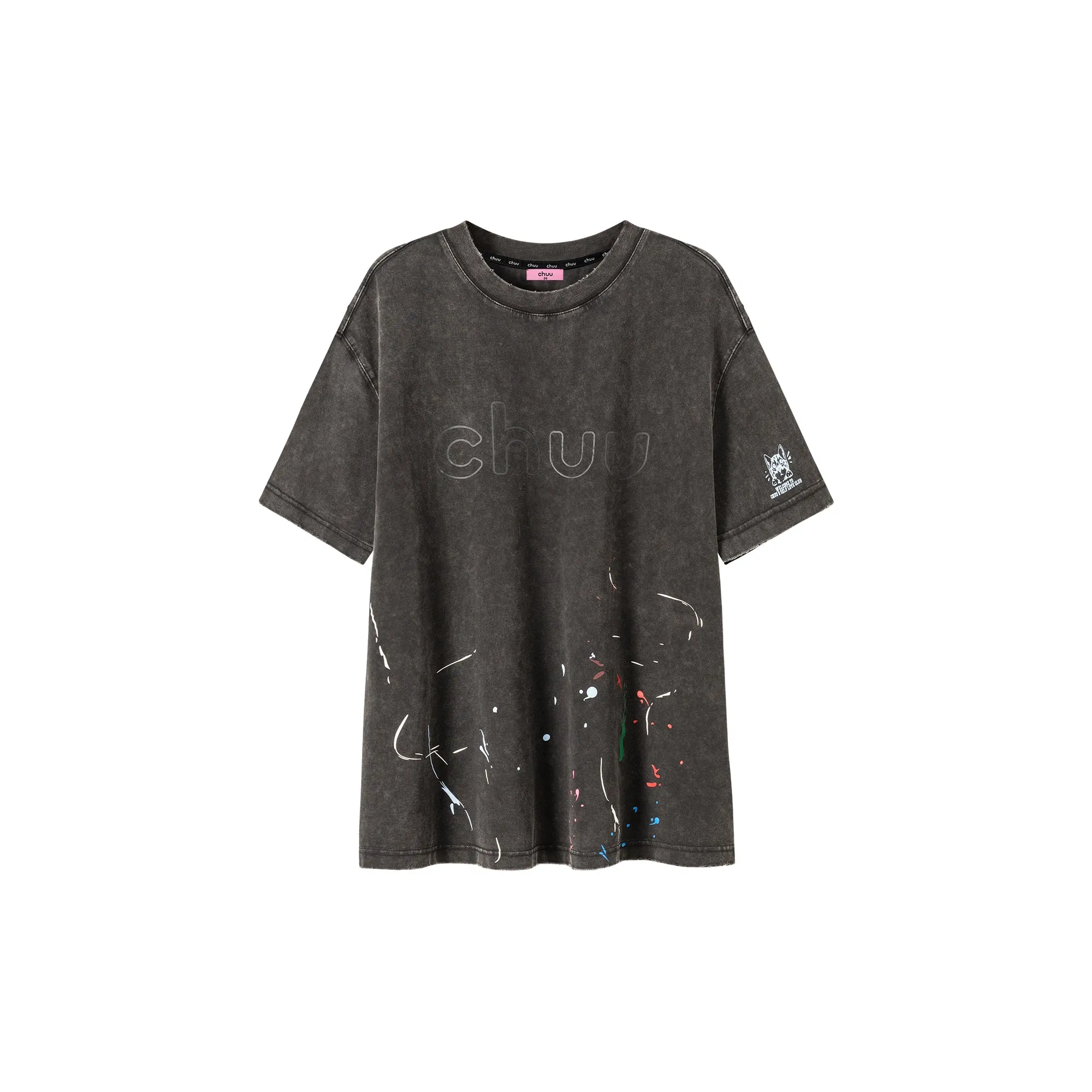 Chuu Logo Cotton Loose Fit T-Shirt