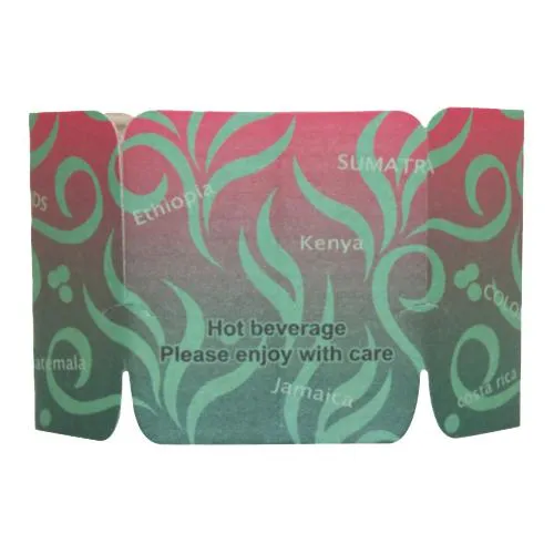 Coffee Sleeves -  Tulip Cup Jackets - Aroma II - 1,000 ct