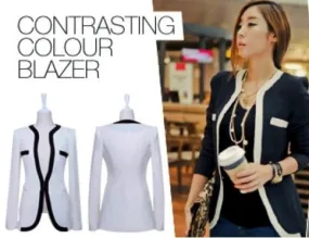 Contrasting Colour Blazer