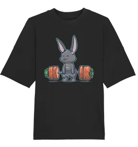 Deadlifting Grey Bunny Oversized Tee