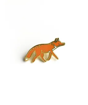 Enamel Pin Walking Fox by Tom Hardwick