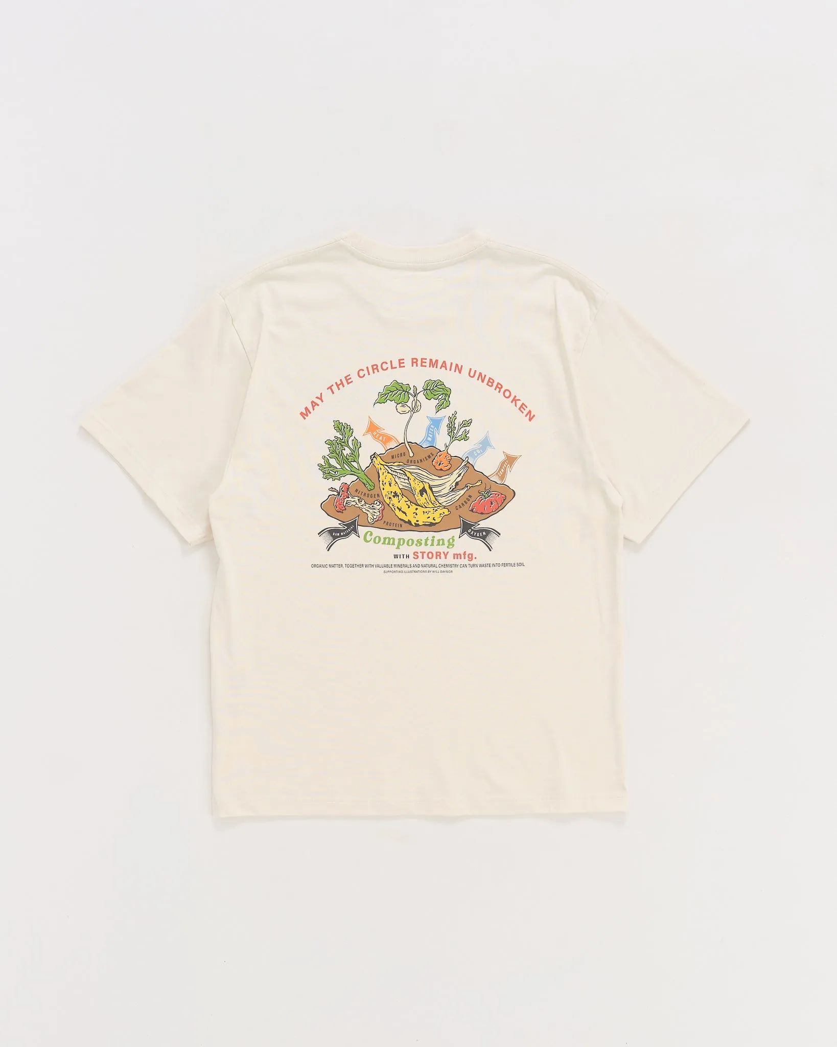 Grateful Tee SS - Ecru Compost