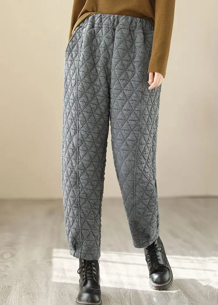 High Waist Fleece Lantern Pants