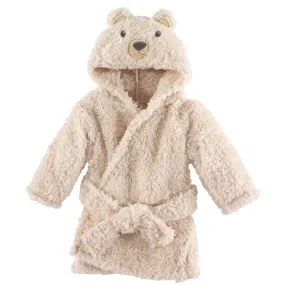 Hudson Baby Plush Animal Face Bathrobe, Cozy Bear