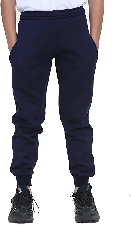 KHIM Fleece Jogging Trouser Tracksuit Bottom Pant Kids Unisex Girls Boys Activewear