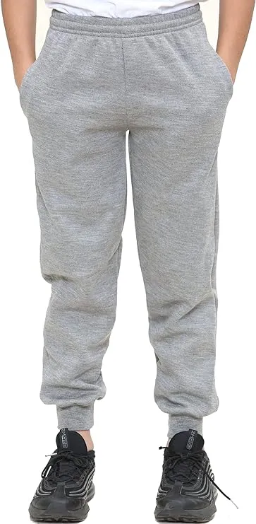 KHIM Fleece Jogging Trouser Tracksuit Bottom Pant Kids Unisex Girls Boys Activewear