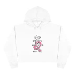 Leo Characteristics Crop Hoodie