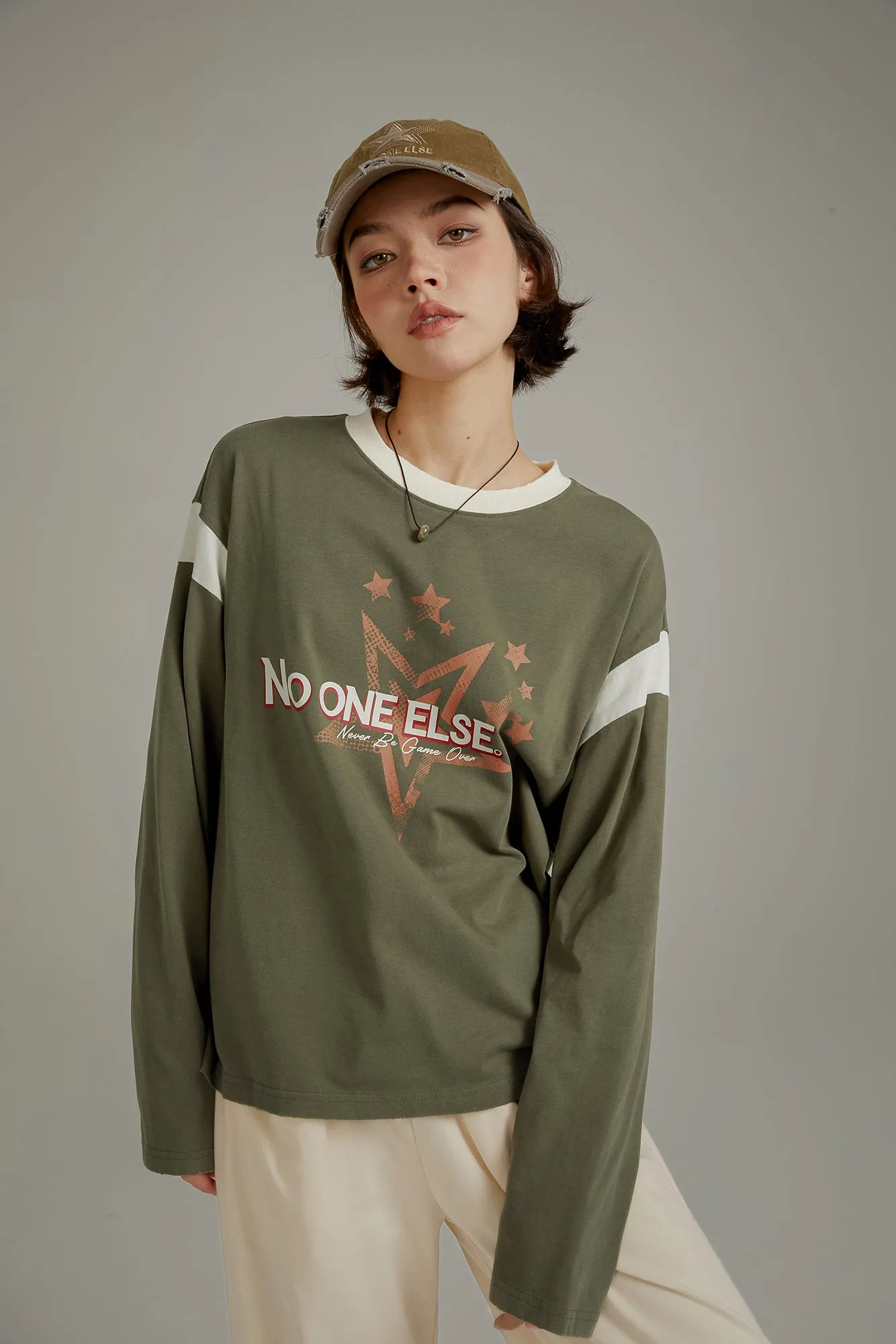 Logo Star Color Long Sleeve T-Shirt