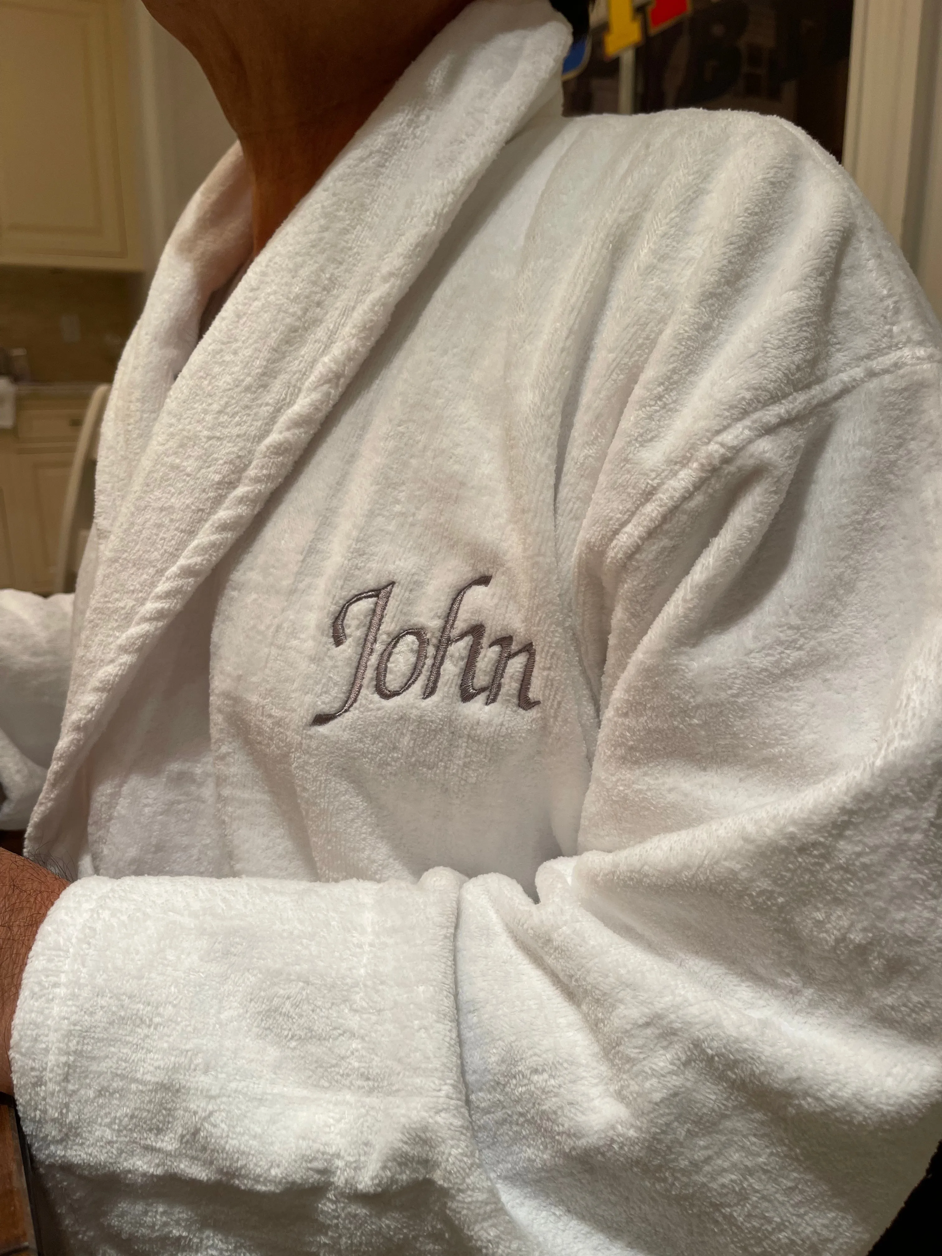 LUXURY BATH/SPA ROBE - TERRY VELOUR