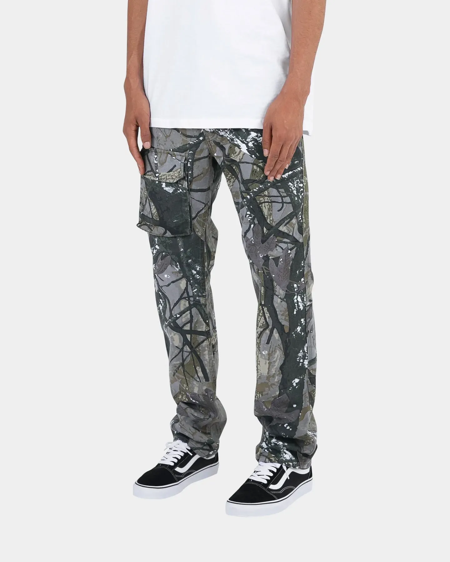 MNML V127 Camo Baggy Denim Jeans Camo