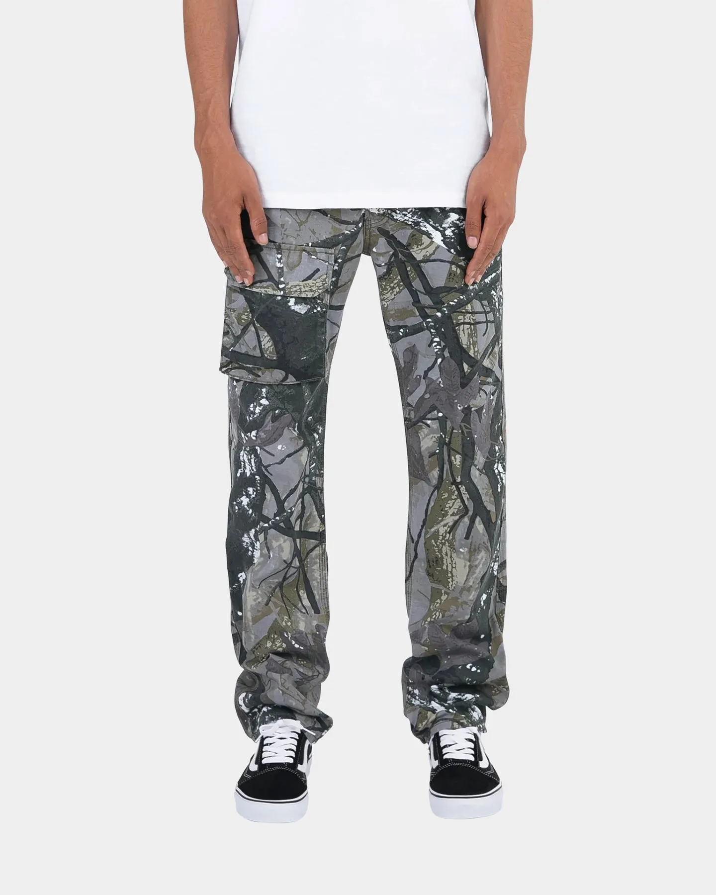 MNML V127 Camo Baggy Denim Jeans Camo