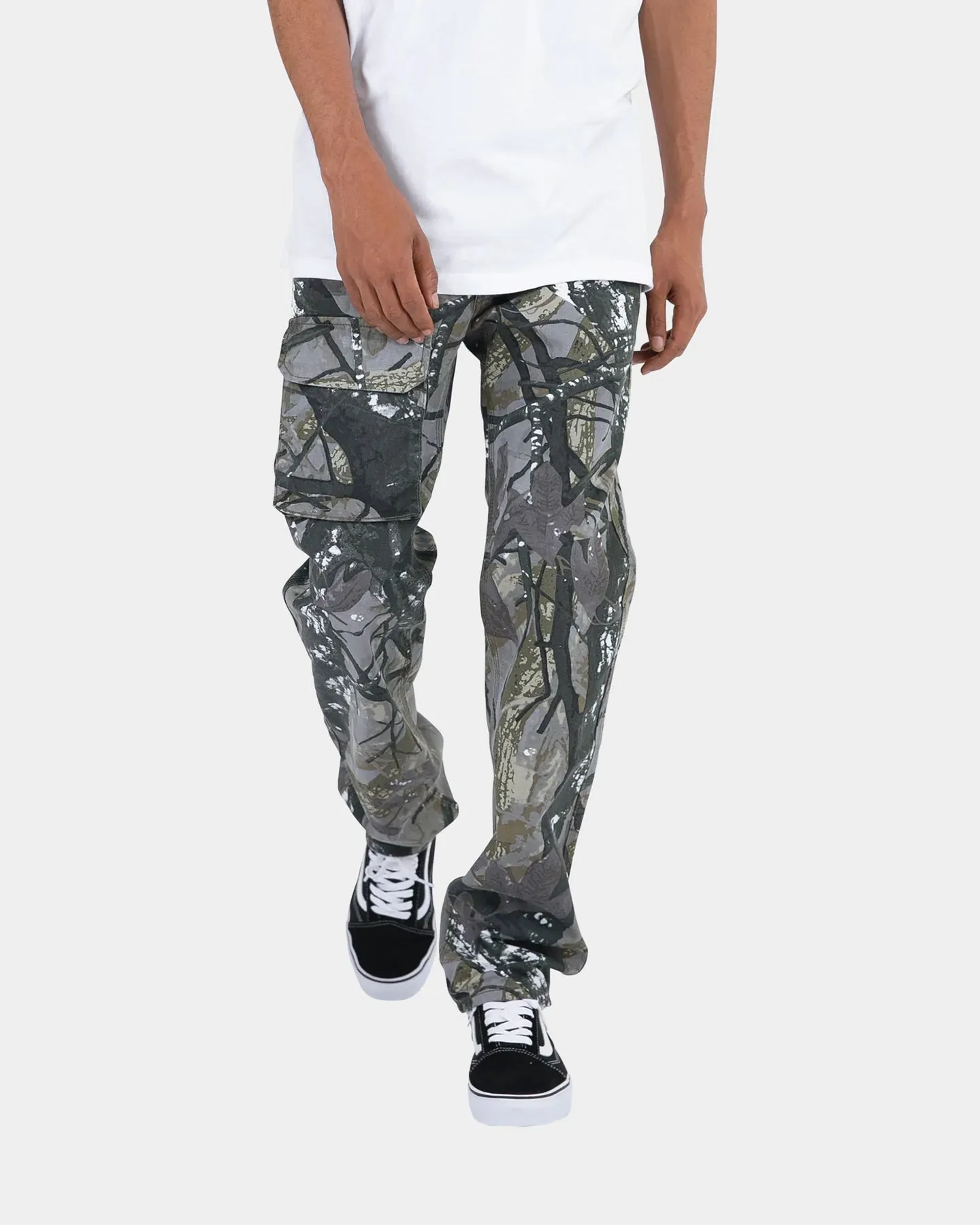 MNML V127 Camo Baggy Denim Jeans Camo