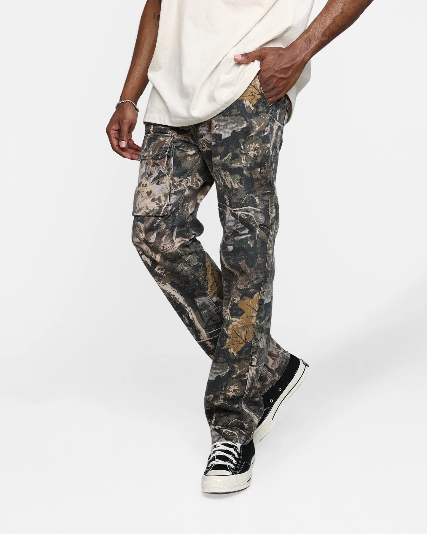 MNML V266 Camo Baggy Denim Jeans Camo