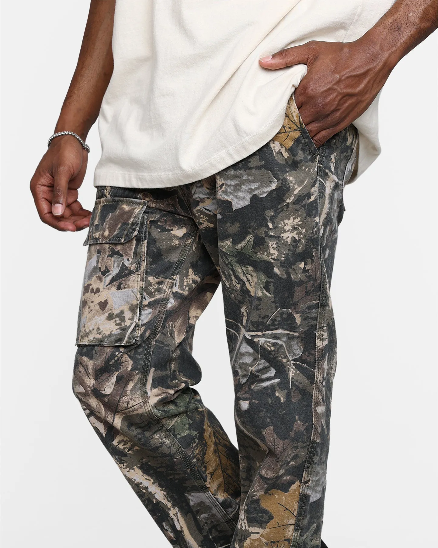 MNML V266 Camo Baggy Denim Jeans Camo