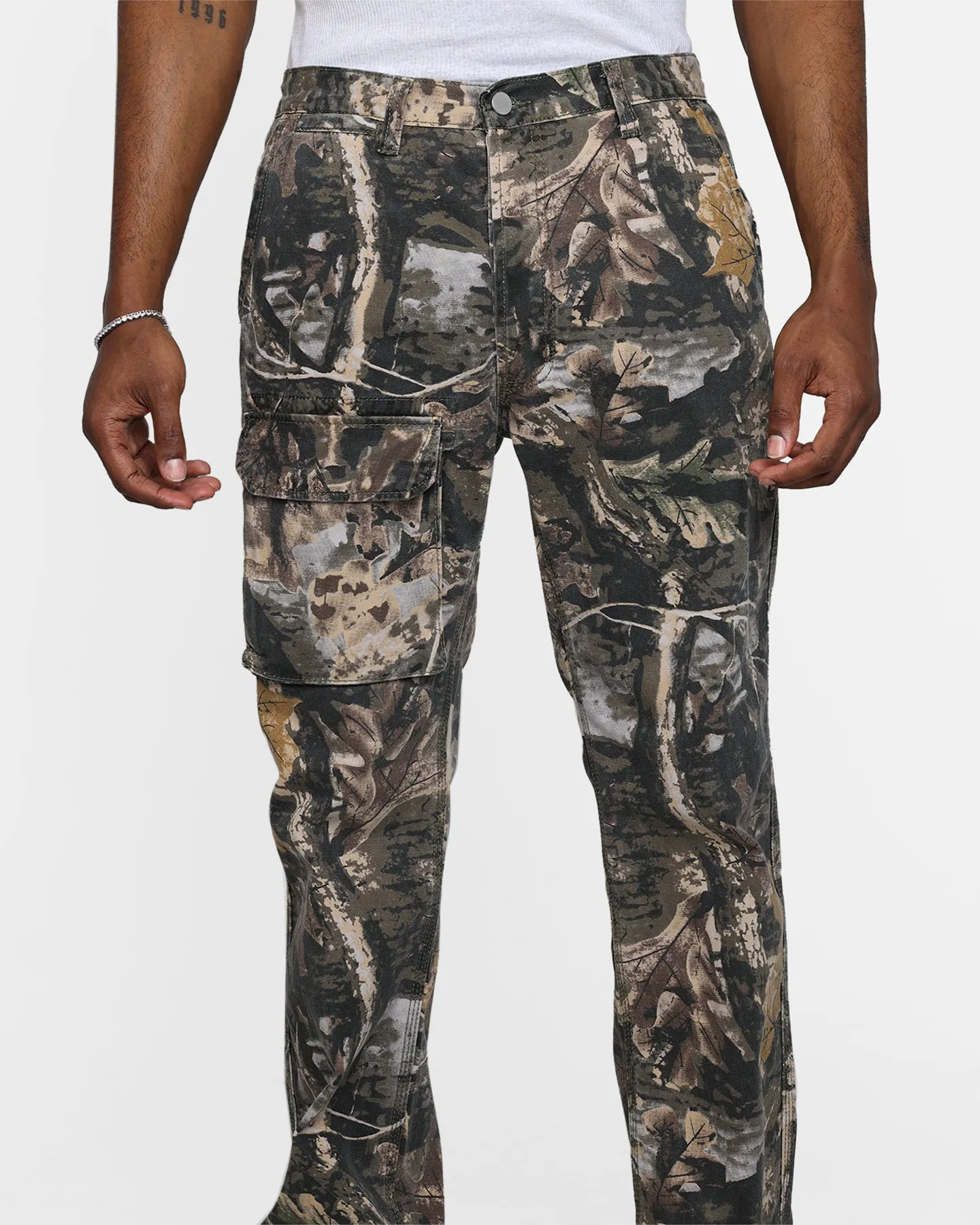 MNML V266 Camo Baggy Denim Jeans Camo