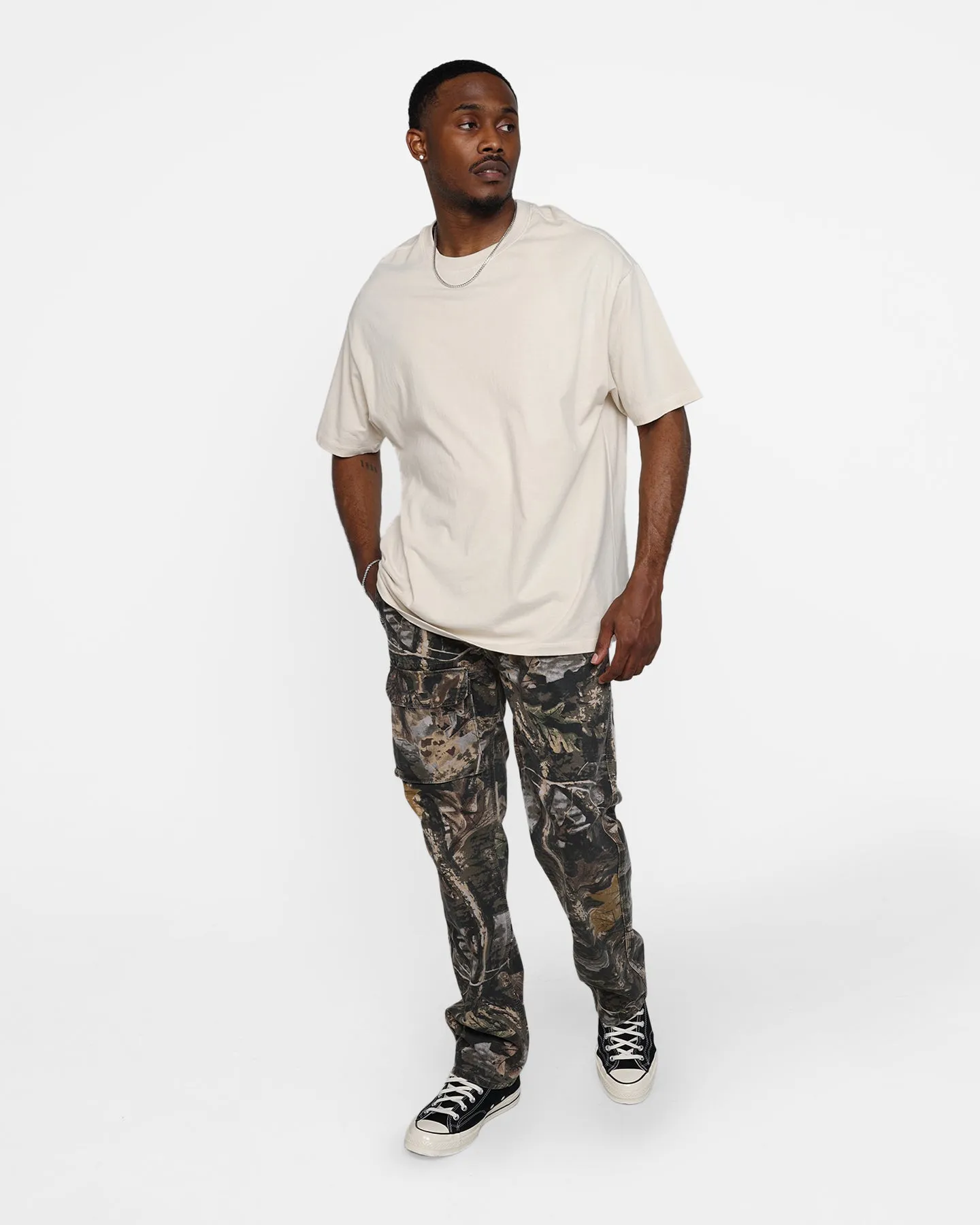 MNML V266 Camo Baggy Denim Jeans Camo