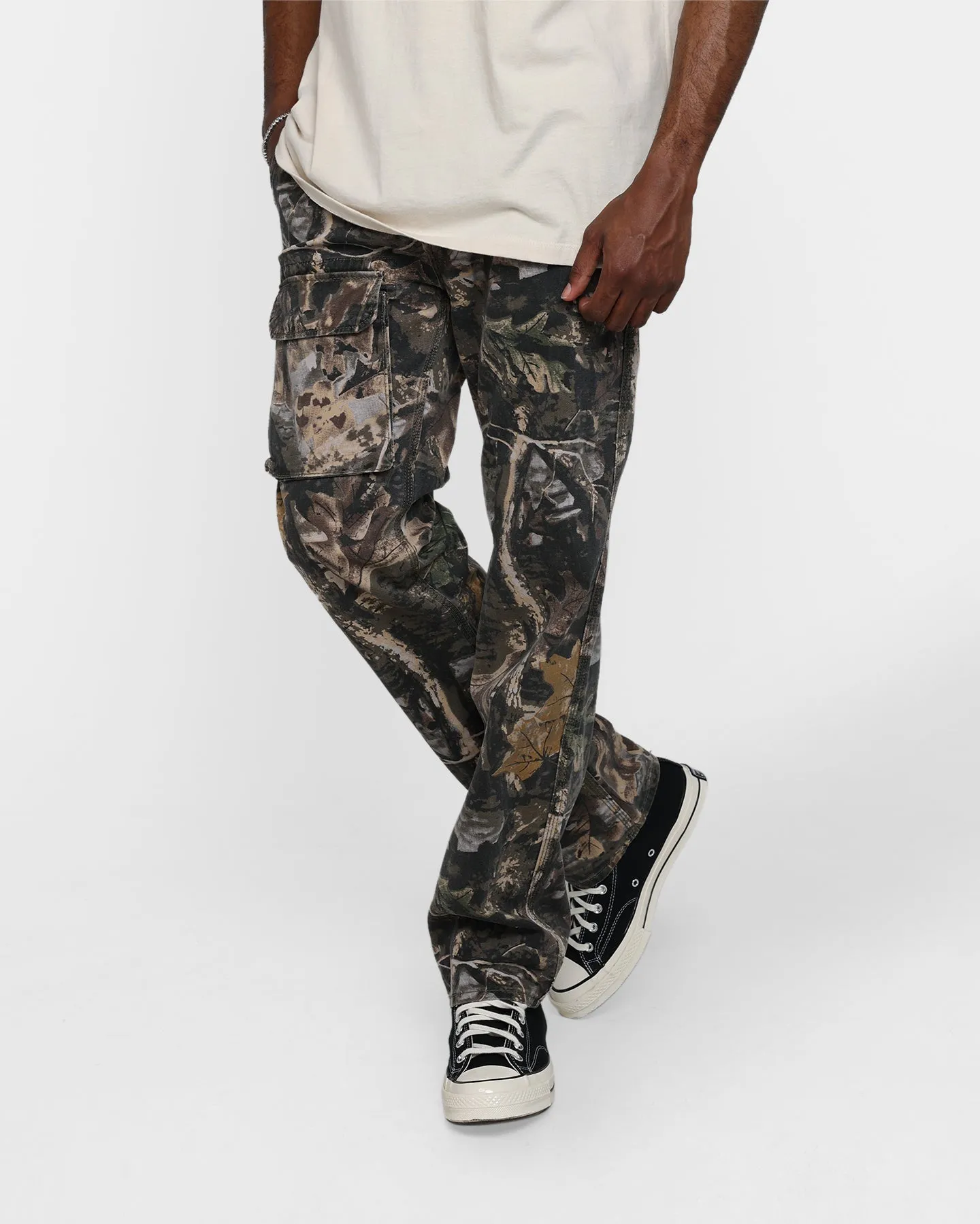 MNML V266 Camo Baggy Denim Jeans Camo