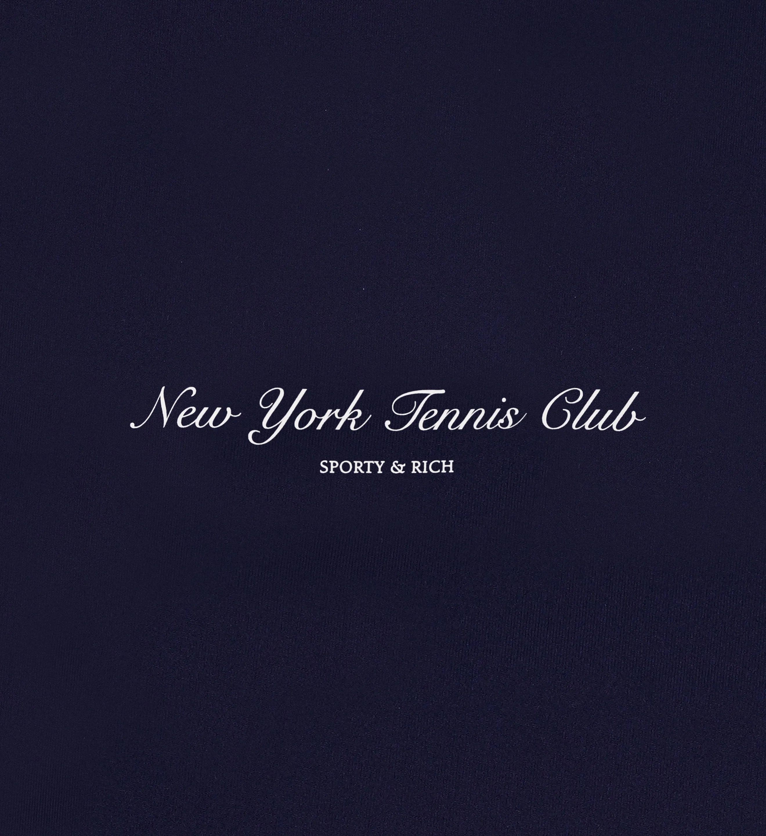 NY Tennis Club Cropped Hoodie - Navy/White