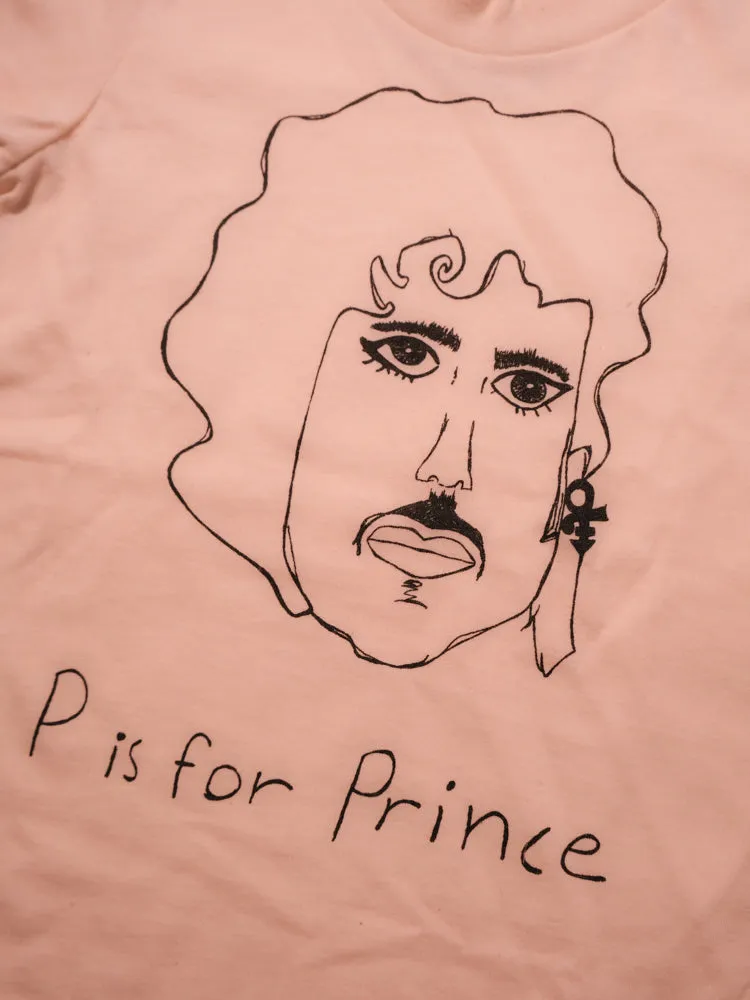 P Is For Prince Kids Tee: Natural