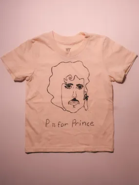 P Is For Prince Kids Tee: Natural