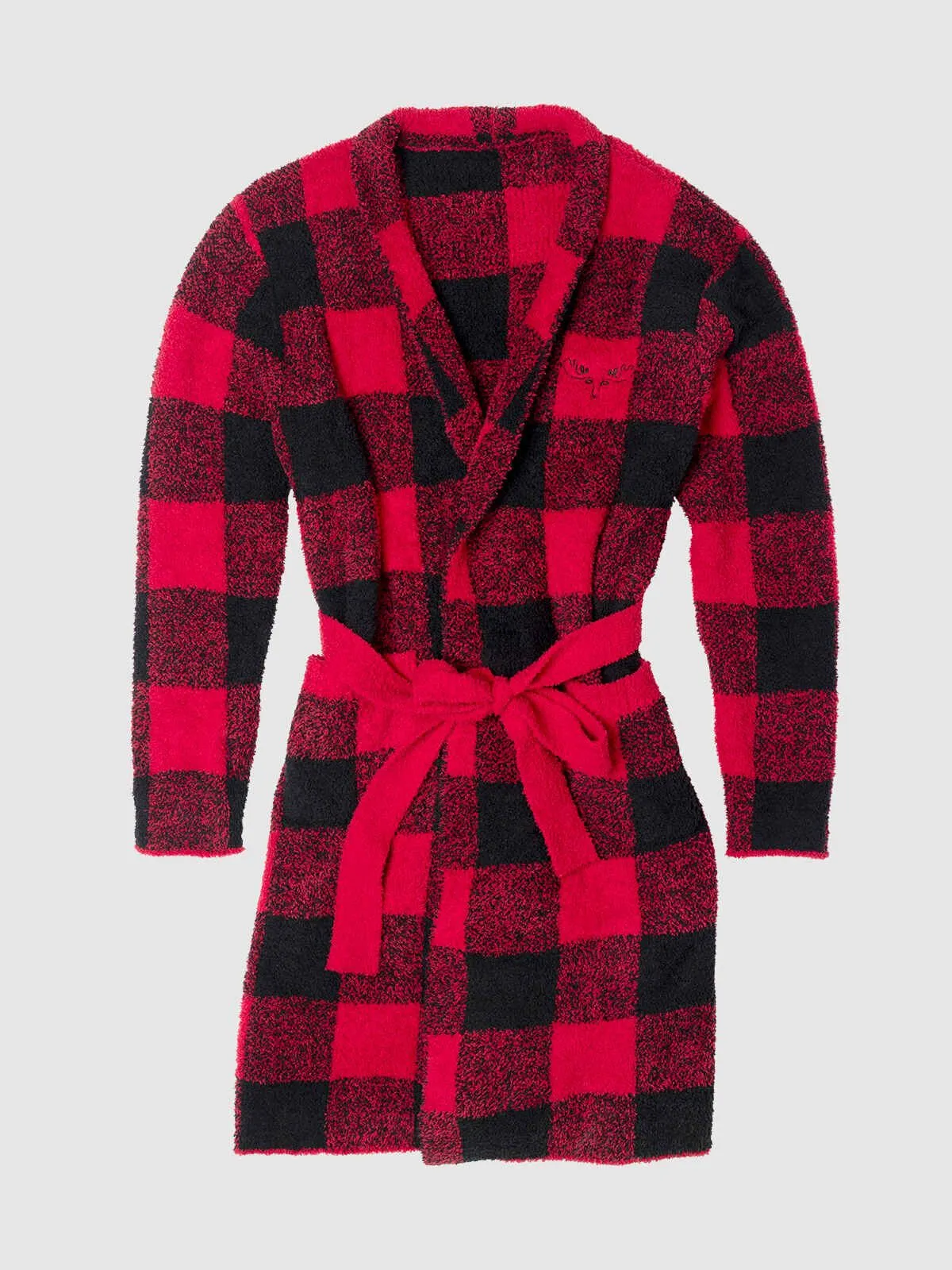 Plush Plaid Robe