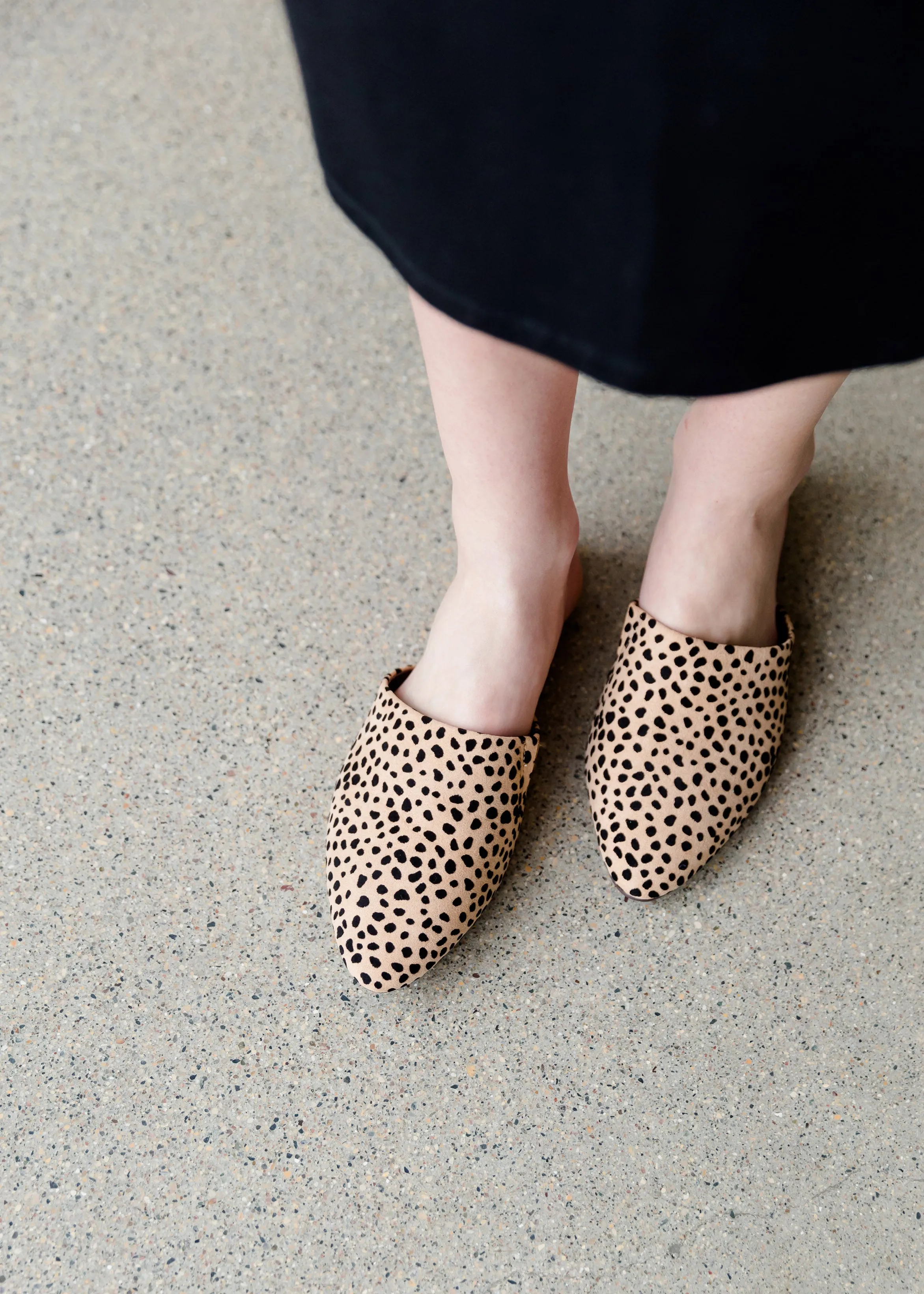 Pointed Toe Cheetah Mules - FINAL SALE