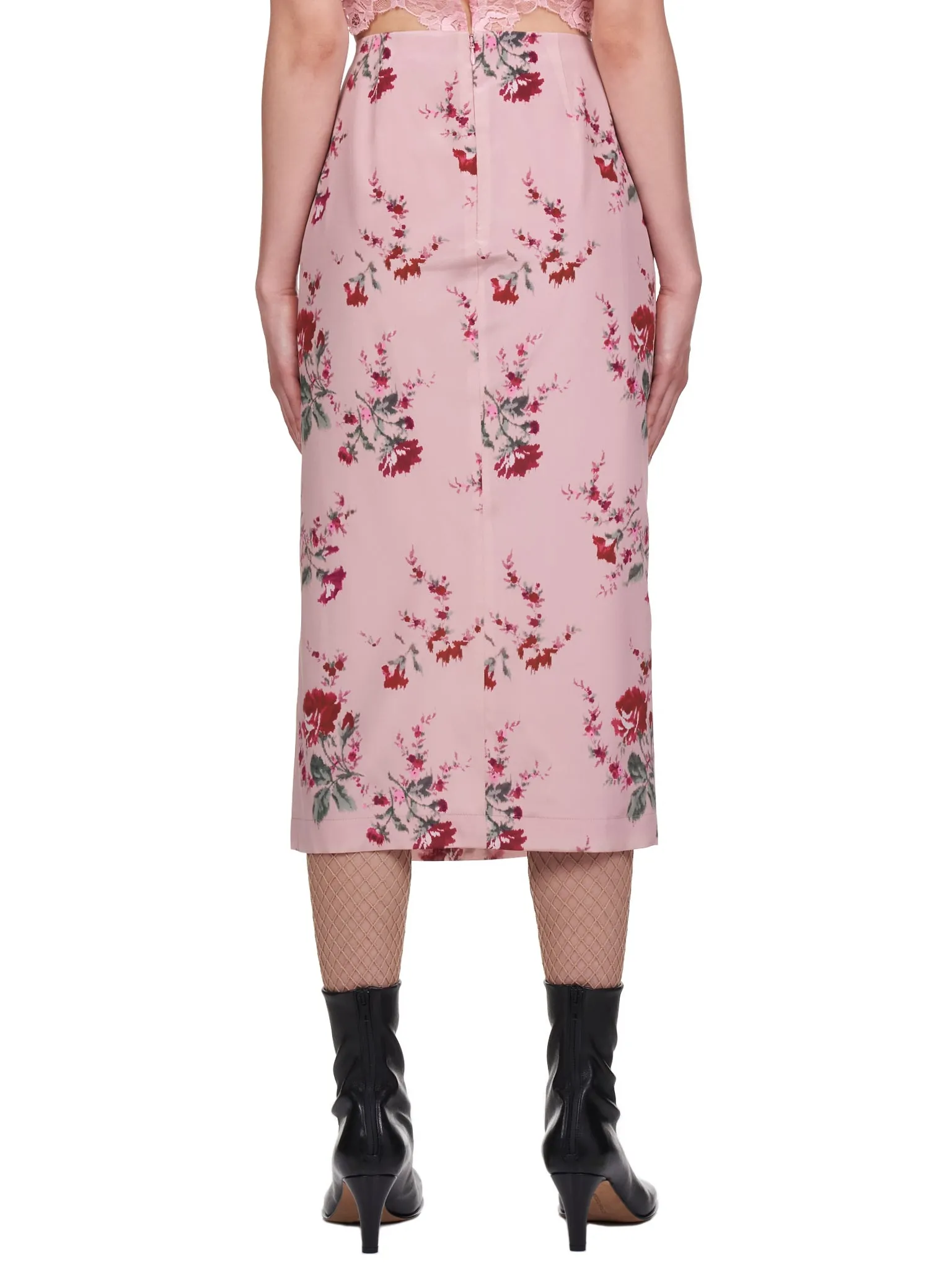 Rose De Chine Print Skirt (2G027A-146-PINK)