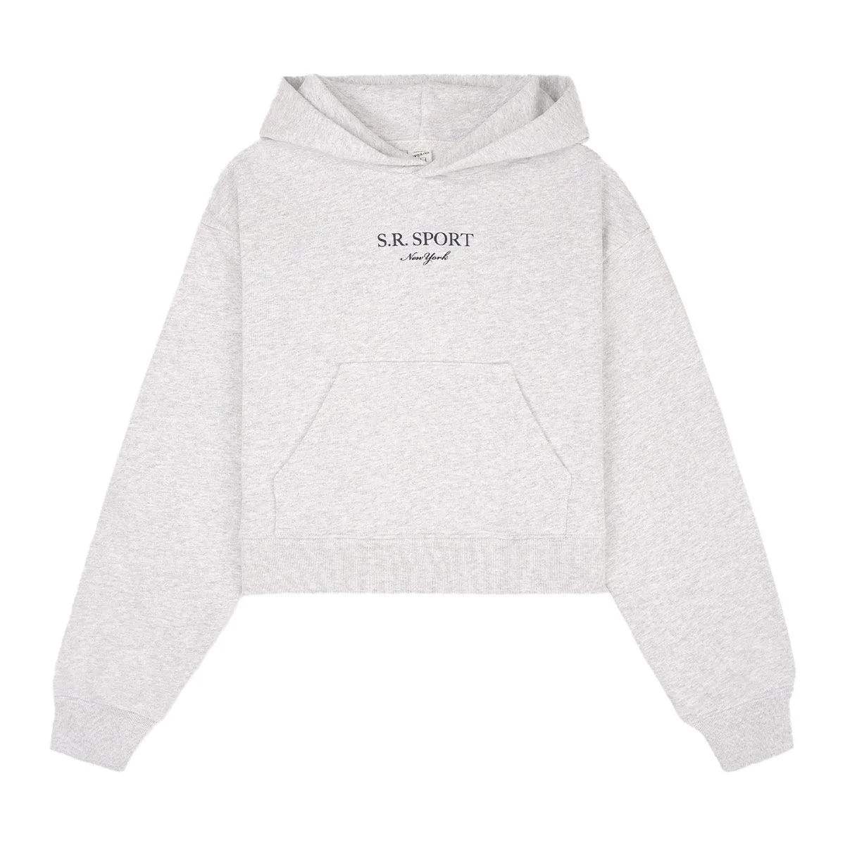 SR Sport Cropped Hoodie 'Heather Grey'