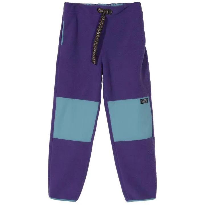 STÜSSY SUMMIT POLAR FLEECE PANT // PURPLE