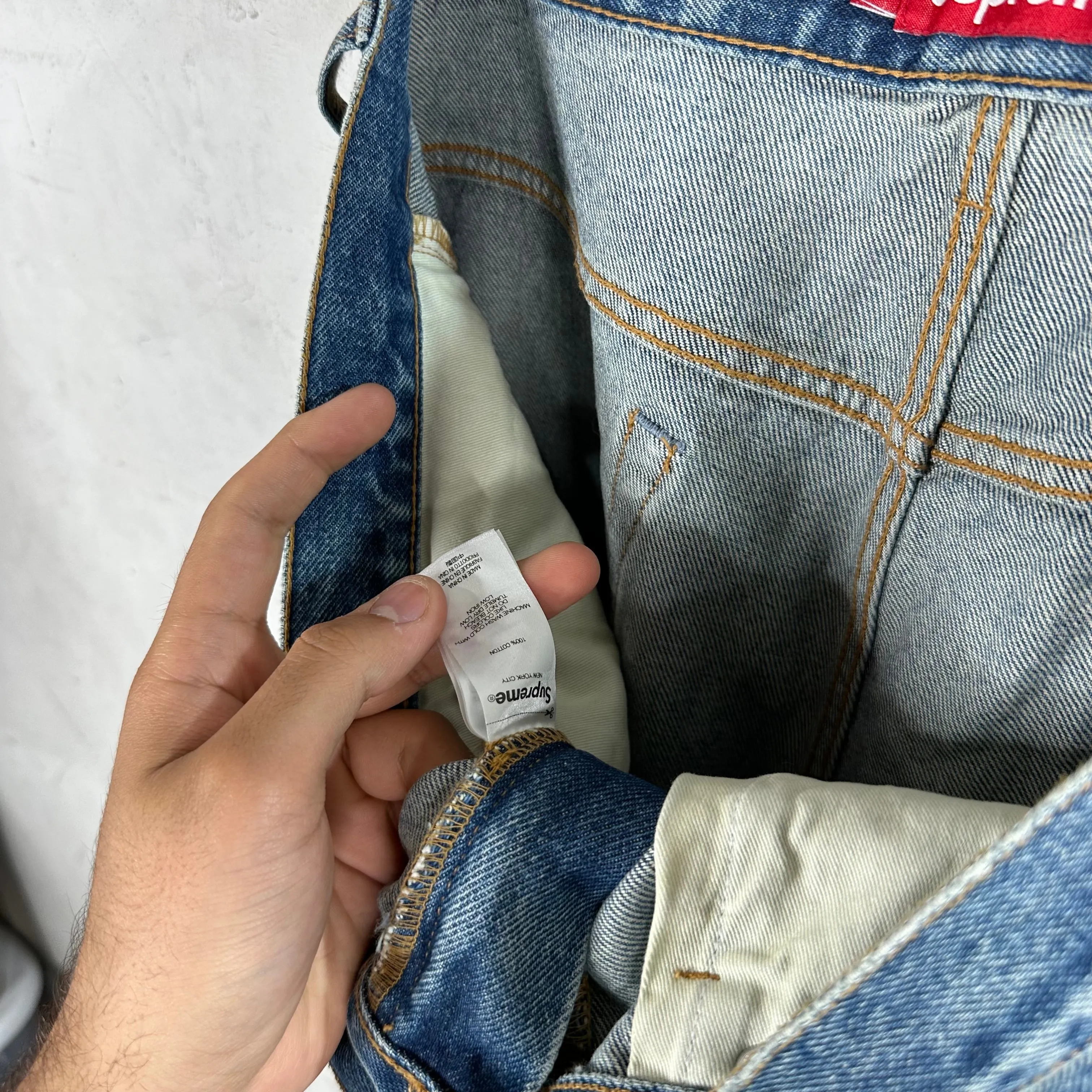 Supreme Baggy Blue Denim