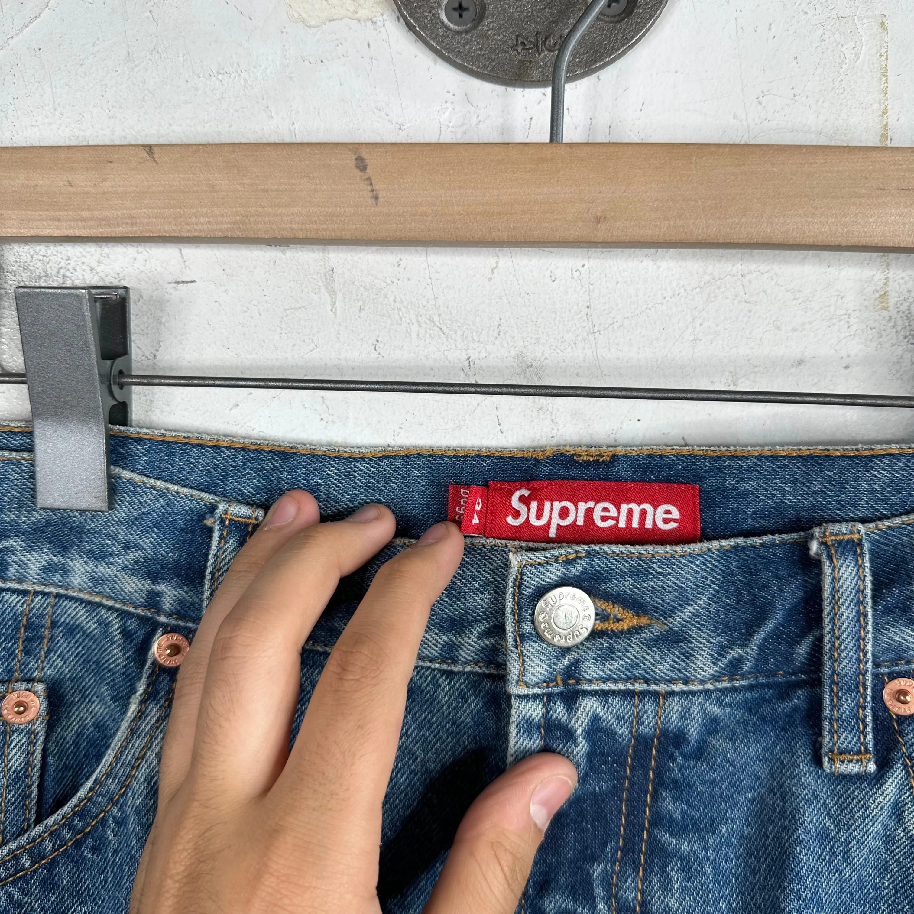 Supreme Baggy Blue Denim