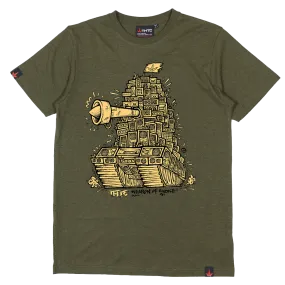 Tribes Weapon Of Choice Hemp T-Shirt Army Green (Premium Weight)