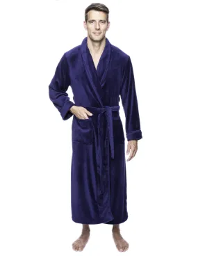 Twin Boat Men's Coral Fleece Plush Full Length Robe