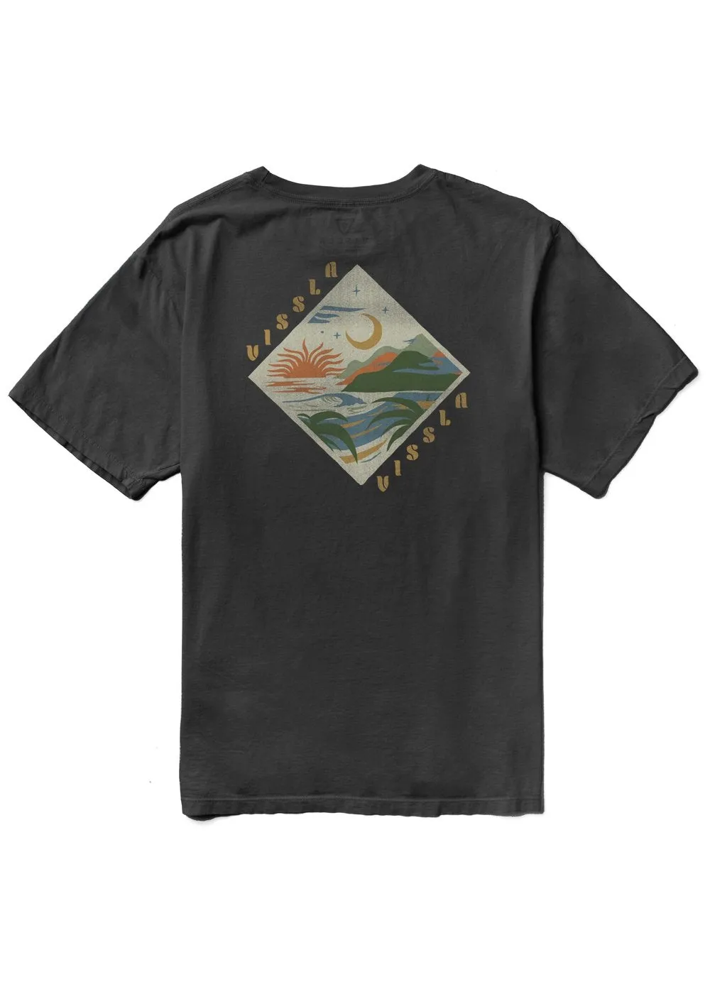 Vissla Seascape Organic Tee-Phantom