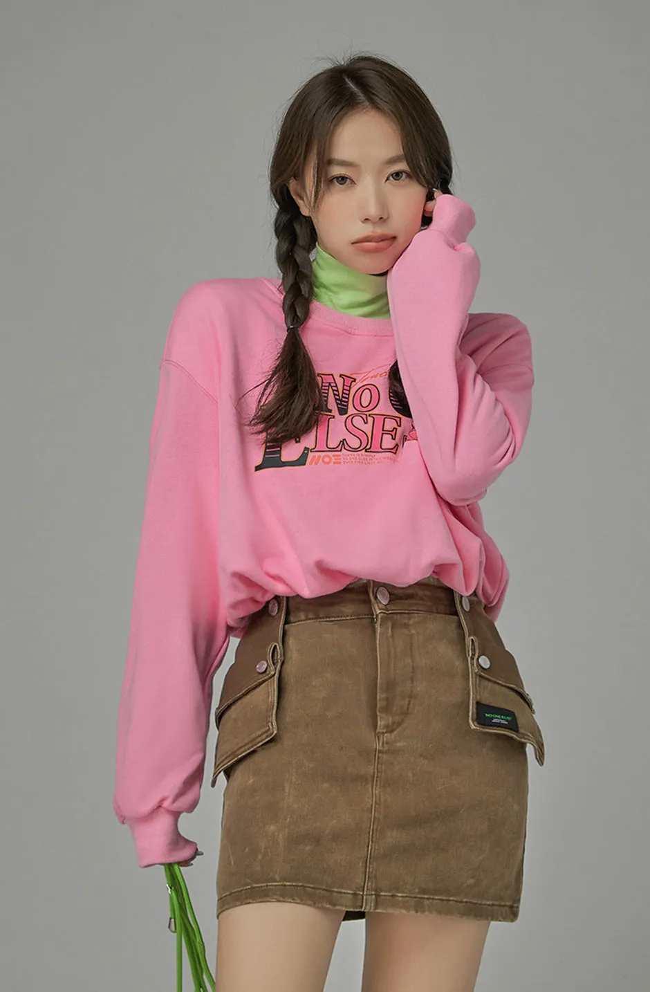 Visual Search Cropped Sweatshirt