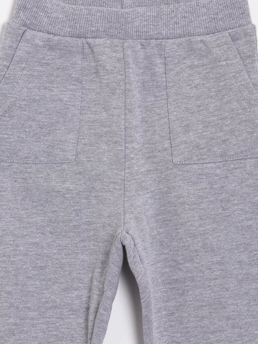 Winter Sweatpants with Fleece- Grey