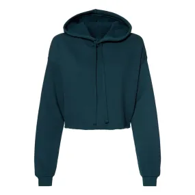 Women's Cropped Fleece Hoodie - Atlantic