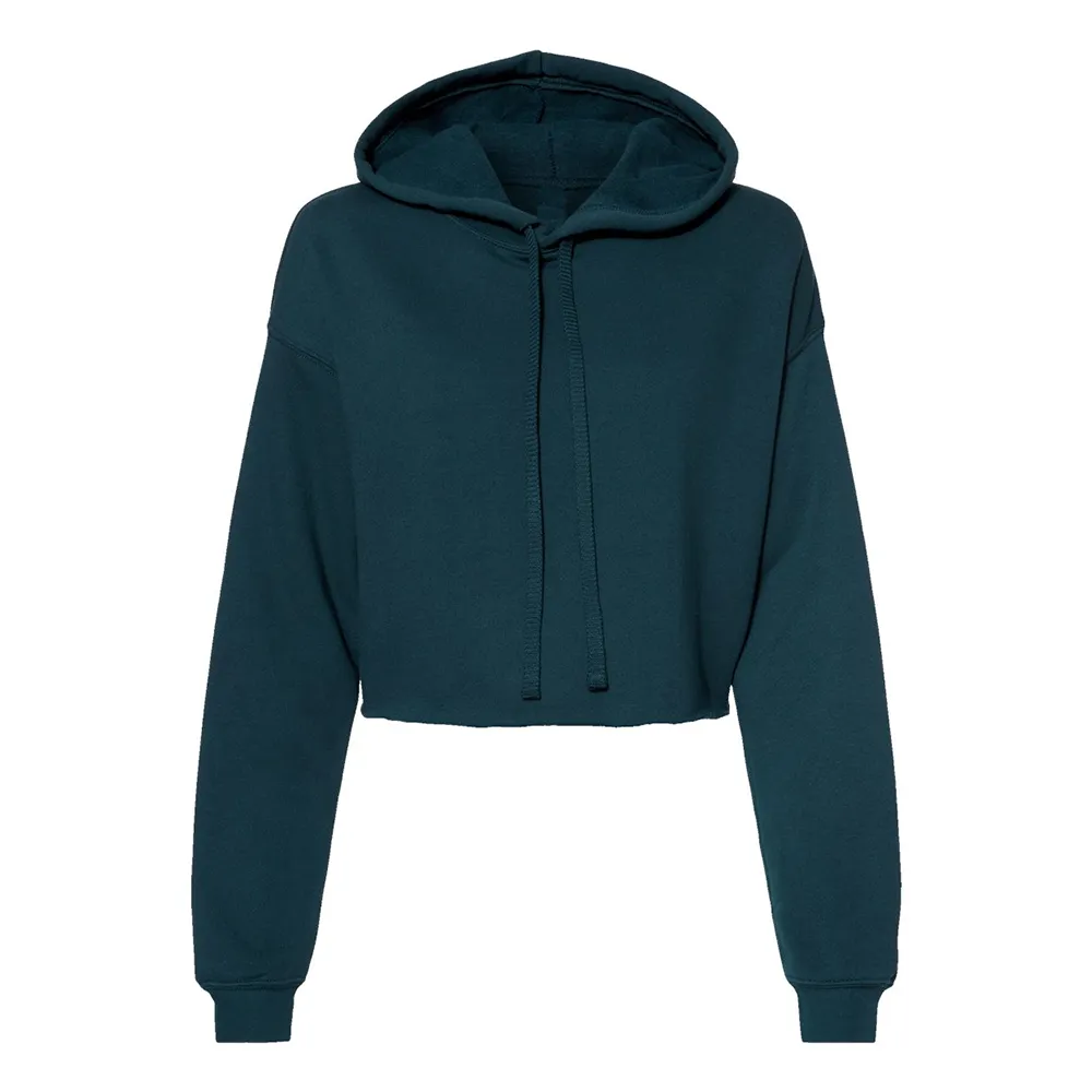 Women's Cropped Fleece Hoodie - Atlantic