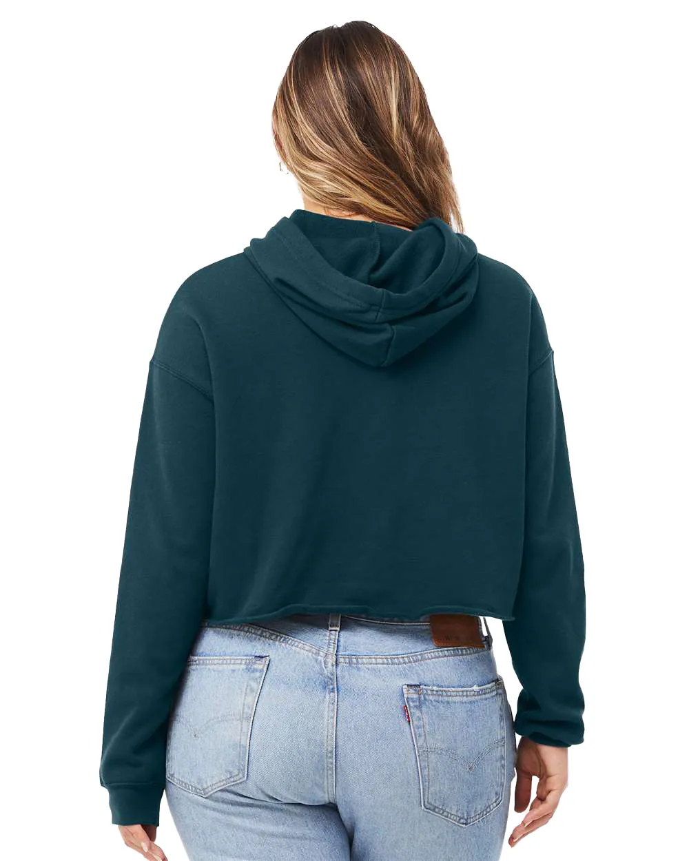 Women's Cropped Fleece Hoodie - Atlantic